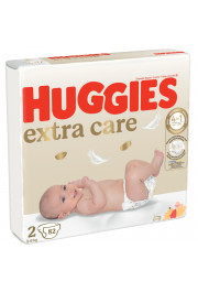 HUGGIES Extra care 2, 3-6kg, 82 gab. autiņbiksītes